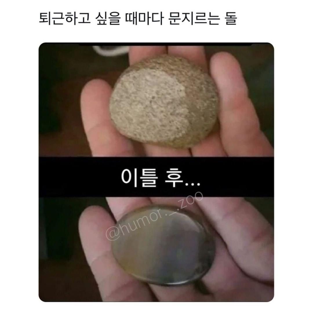 퇴근하고 싶을때마다 문지를돌 상태